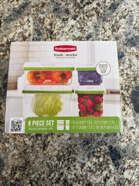 Rubbermaid FreshWorks Produce Saver Set NWT